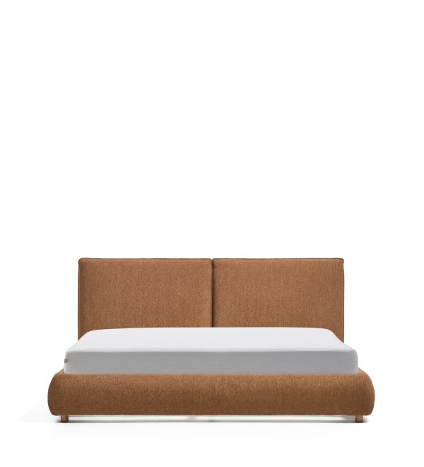 Кровать Elero из мягкого медного шенилла для матраса 180 x 200 см