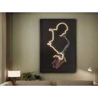 Saxofon Светодиодная картина LED 80X120