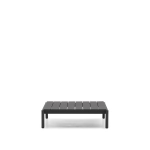 Журнальный столик Sorells из серого алюминия 89 x 91 см
