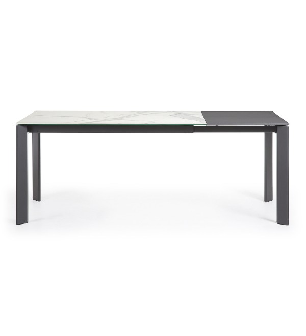Стол Atta 140 (200) x90 антрацит, керамика
