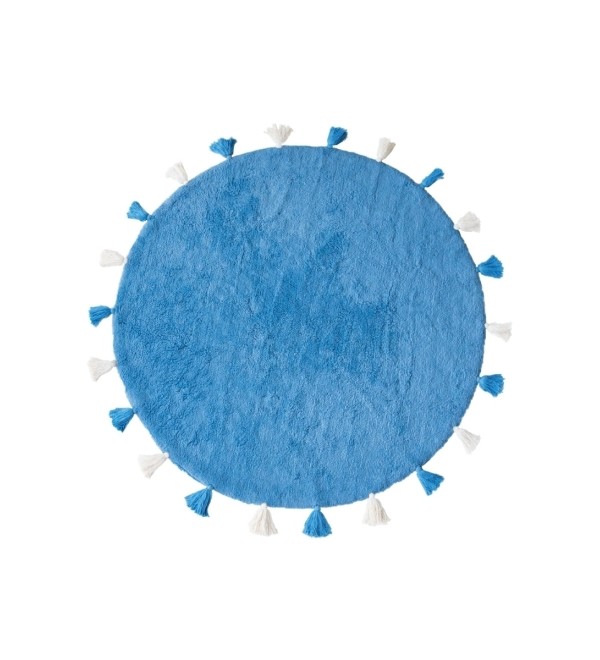 Хлопковый ковер Lillaland COLORFUL BLUE D140