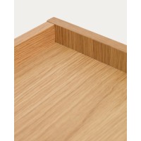 Тумба под ТВ Onix с отделкой из дубового шпона натурального оттенка, 150 x 47 см