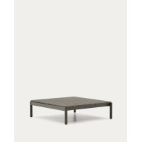 Журнальный столик Sorells из зеленого алюминия 89 x 91 см