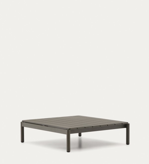 Журнальный столик Sorells из зеленого алюминия 89 x 91 см