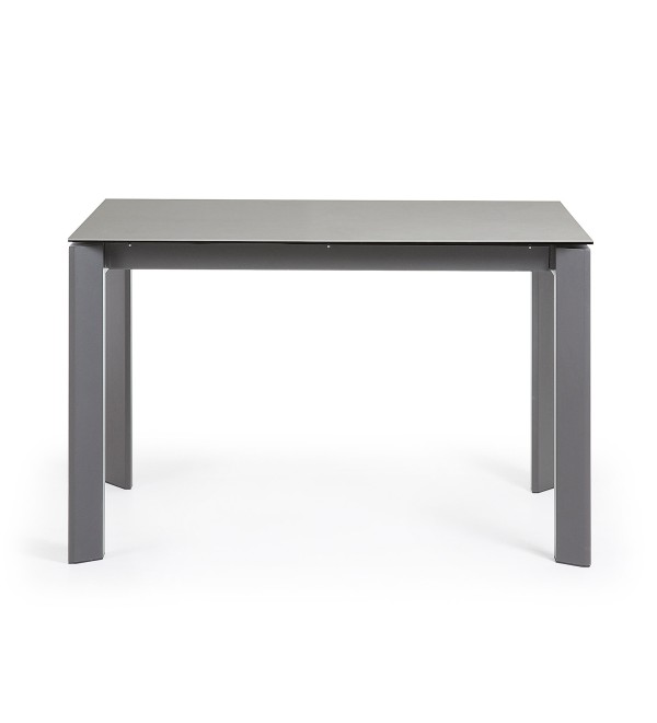 Стол Atta 120 (180) x80 антрацит, керамика