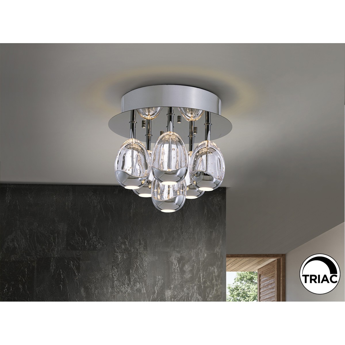 Потолочный светильник Rocio 6L хром DIMABLE