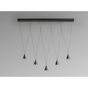 Conic Люстра 5L черный/бронзовый
