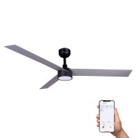 Потолочный вентилятор CRUISER XL Ш1600MM черный/алюминиевый 3 P 18W LED DIM TUYA