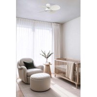 Потолочный вентилятор KLOVER S Ш800mm белый 4 PALAS 18W LED CCT DIM