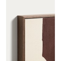 Абстрактная картина ручной работы Irden, бордовый цвет, 80 x 100 см