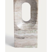 Скульптура Tesh из бежевого мрамора, 26 см