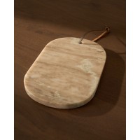 Сервировочная доска Nolvet из мрамора бежевого цвета, 23 x 15 см
