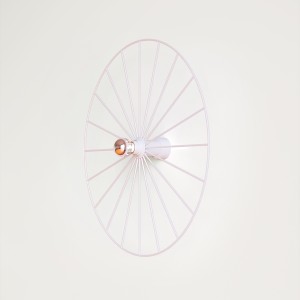 Бра Wheel 60 см белый + цоколь 15 см белый