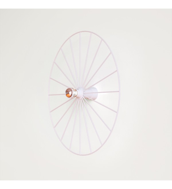 Бра Wheel 60 см белый + цоколь 15 см белый