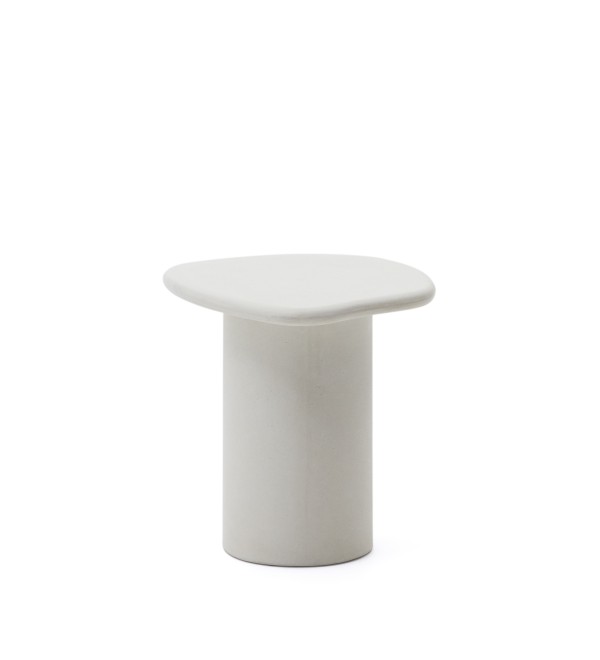Приставной столик из белого цемента Macarella 48 x 47 см