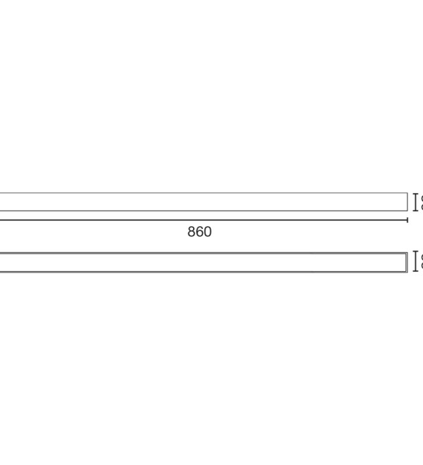 Встраиваемый светильник Via EVO 860 38W 3000K черный DALI