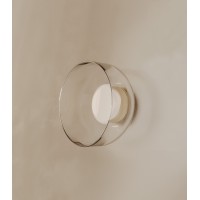 Настенный светильник Ipon золотой металл, прозрачный плафон