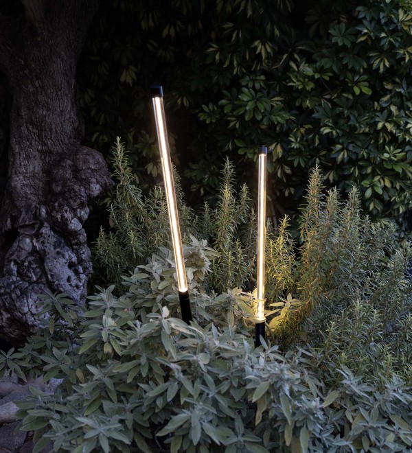 Лампа Bambou 1068 с шипом черная LED 8W 2200K