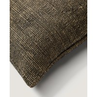 Чехол для подушки Machiel из вискозного жаккарда черно-белого цвета 50 x 50 см