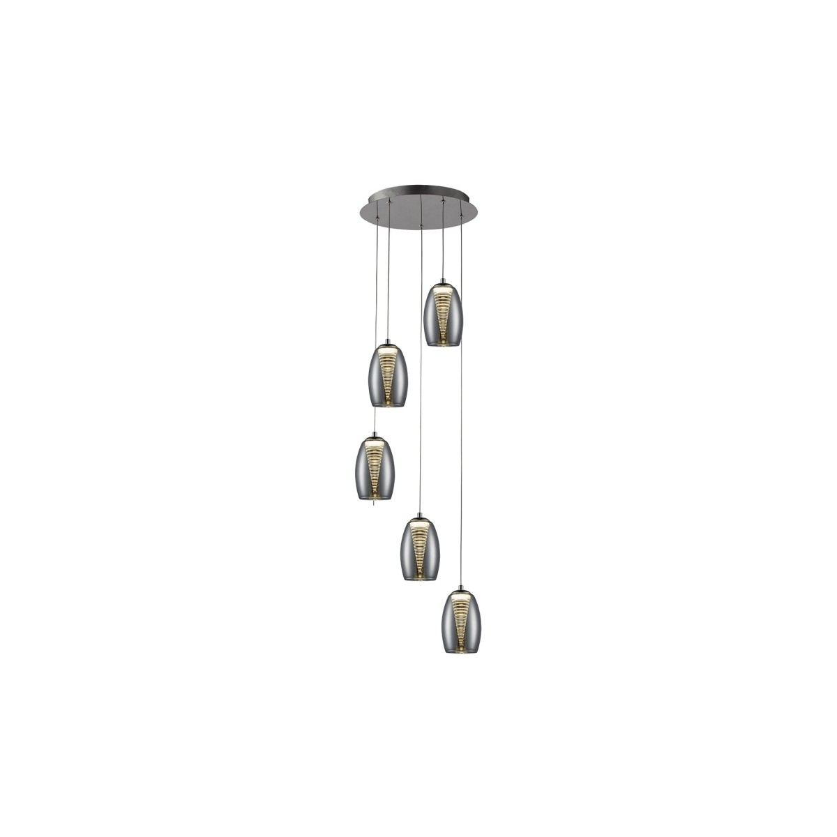 Подвесной светильник Nebula LED 5L хром