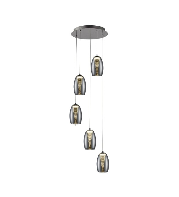 Подвесной светильник Nebula LED 5L хром