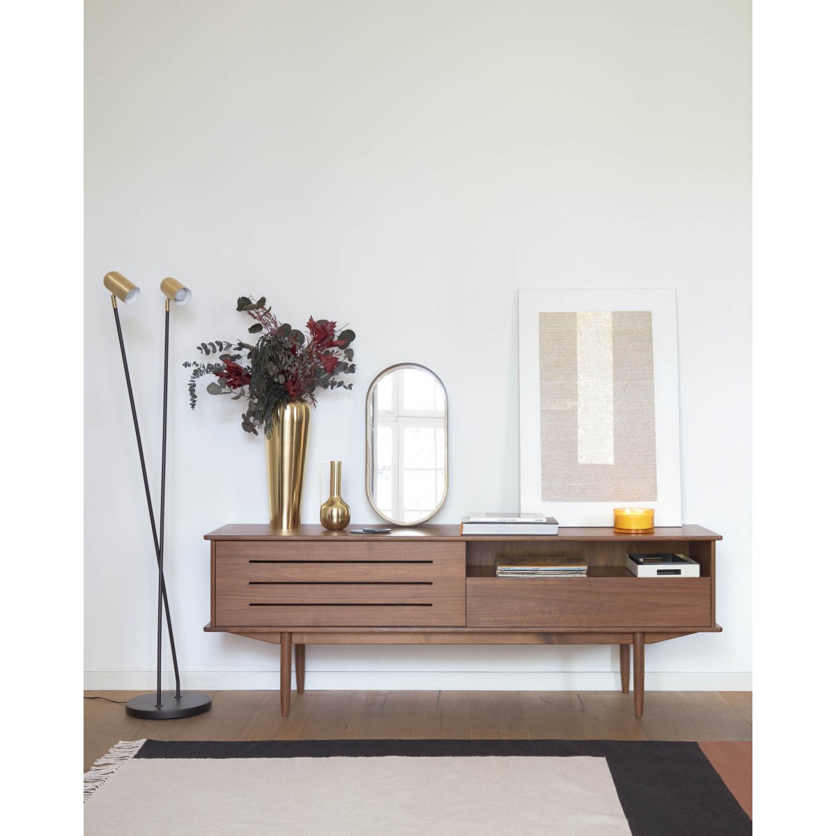 Зеркало настенное Tiare металлическое 31 x 61,5 см