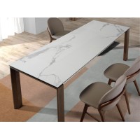 Раздвижной обеденный стол D2058BA /1095 из керамики и орехового дерева