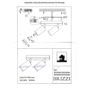 BR08085 Потолочный светильник-спот ARAS
