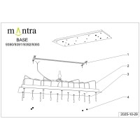 9392+9245 (14L) Подвесная люстра MANTRA BOOMERANG 