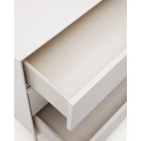 Vedrana Комод с 3 ящиками белый лак 110 x 75 см