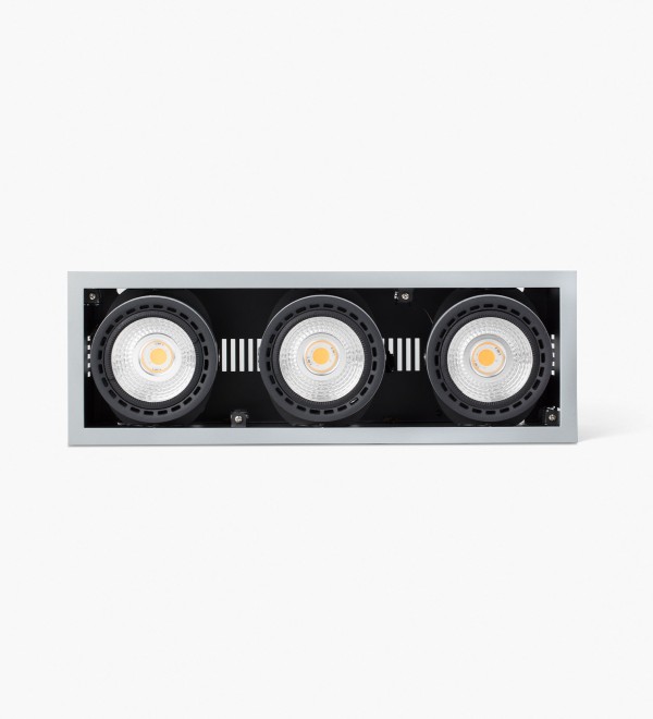 Встраиваемый светильник Mini Colin-3 серый LED CRI95 54-75W 4000K 20°