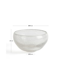 Ваза Sirau из прозрачного стекла, диаметр 29,8 см