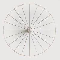 Бра Wheel 90 см хром + цоколь 5 см хром
