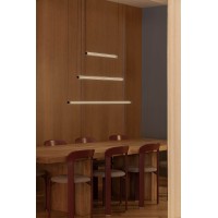 Подвесной светильник LUMINA 600 1L COLGANTE HORIZL черный LED 12W 2200K