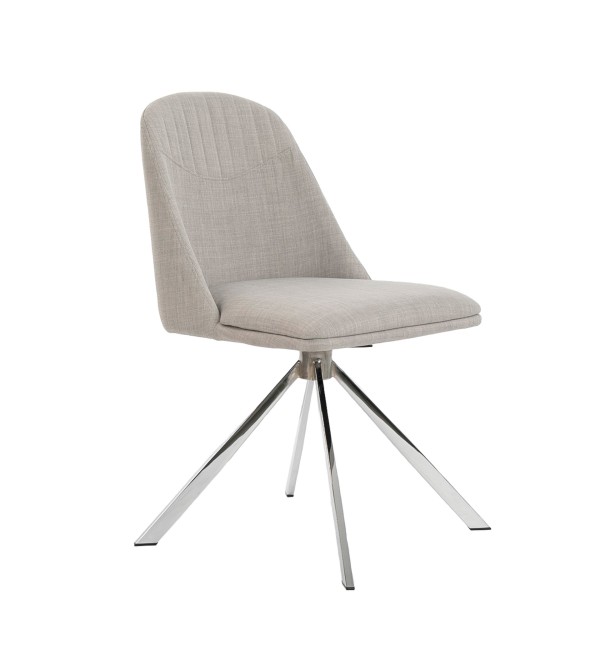 Поворотный стул Espacio Malva F3216 /4020 серый
