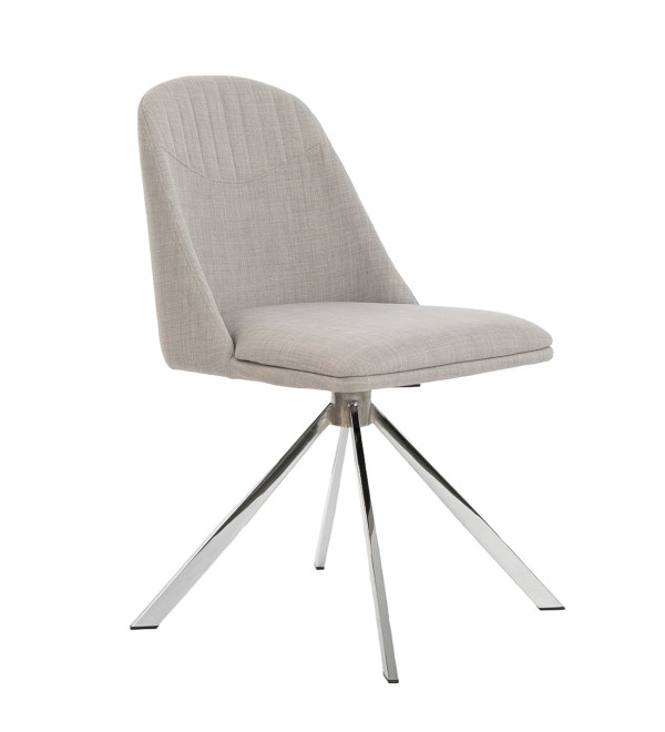 Поворотный стул Espacio Malva F3216 /4020 серый