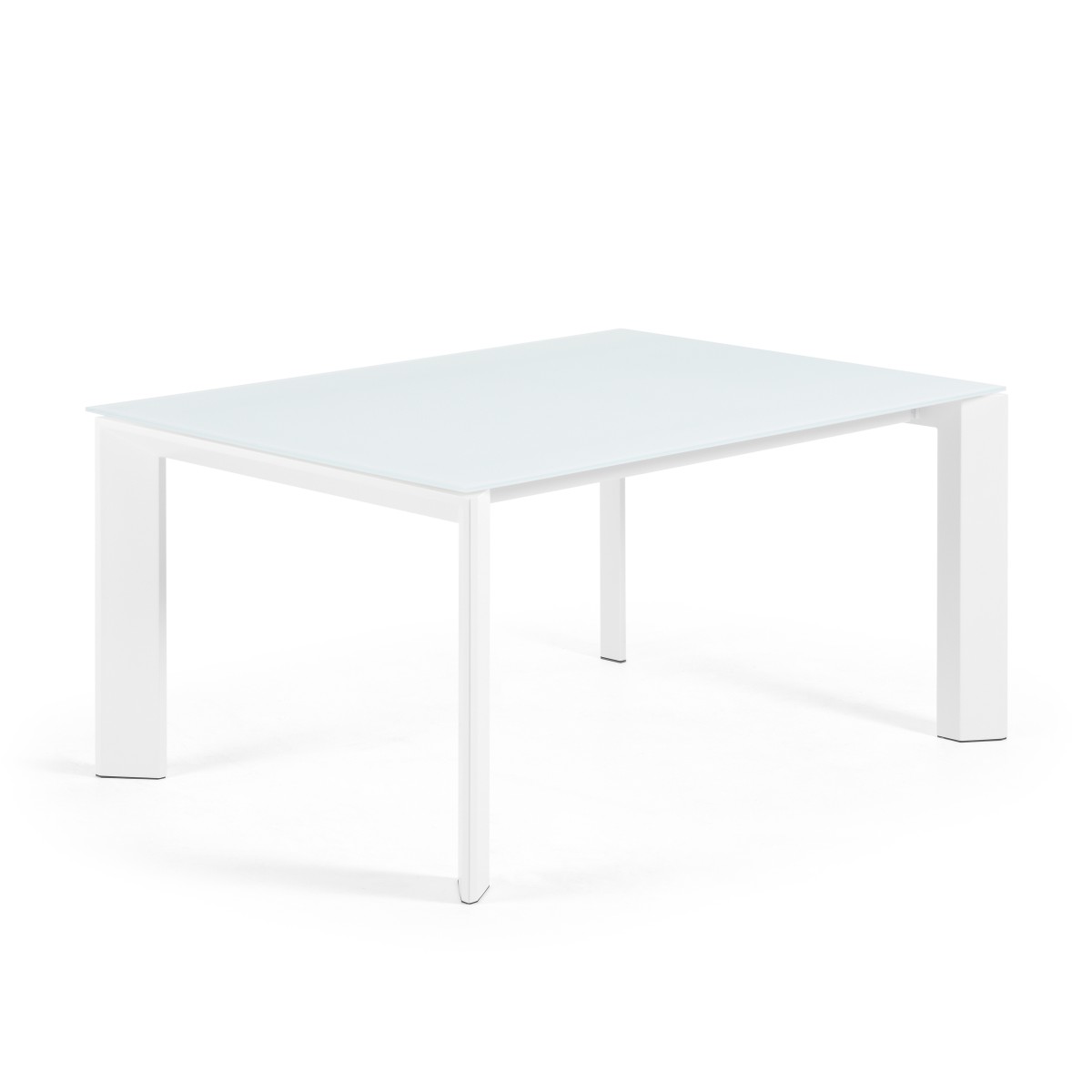 ATTA Стол 160 (220) x90 белое стекло