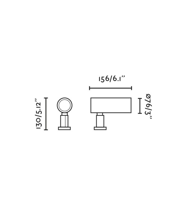 SAU M 156 Уличный пожектор черный LED 13W 3000K 30є