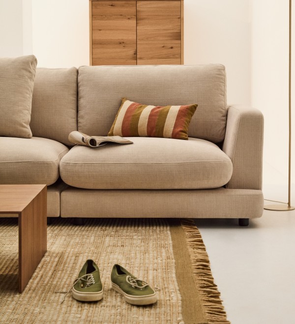 Чехол для подушки Nivran из льна в разноцветную полоску 30 x 50 см