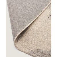 Серый жаккардовый ковер Norela из шерсти 300 x 200 см