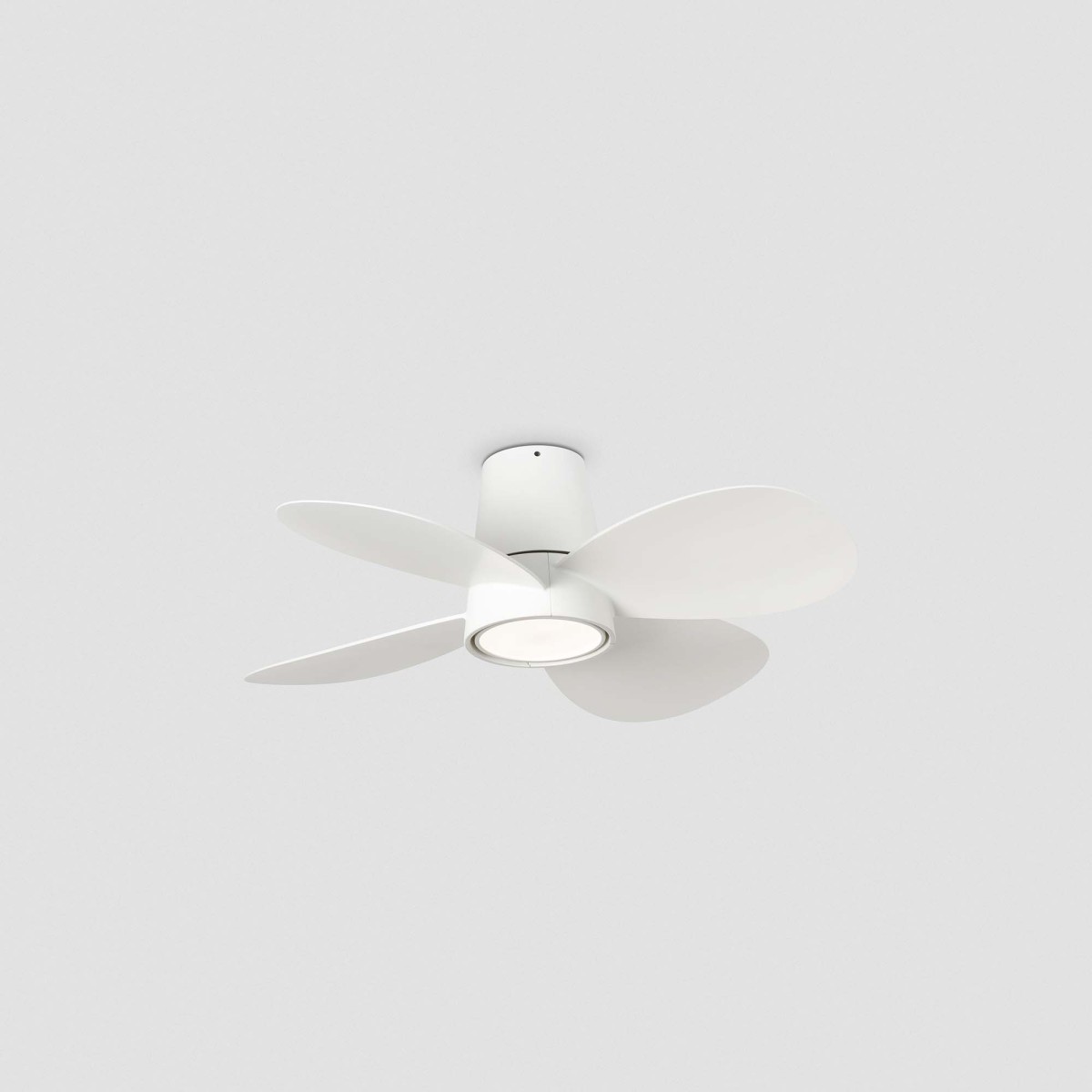 Потолочный вентилятор KLOVER S Ш800mm белый 4 PALAS 18W LED CCT DIM