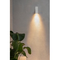 Уличный настенный светильник KOV квадратный белый LED 2x6W 3000K 34°/34°