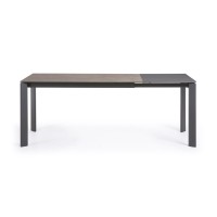Стол Atta 140 (200) x90 графит керамика