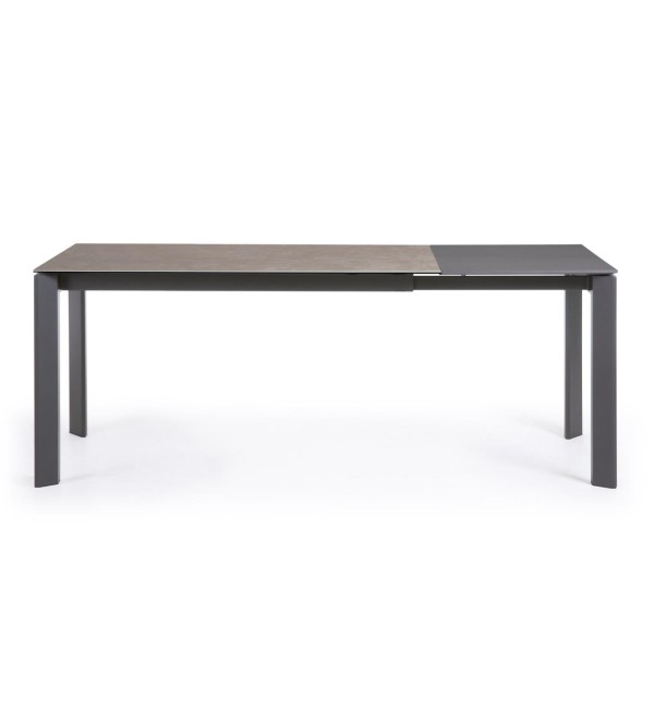 Стол Atta 140 (200) x90 графит керамика