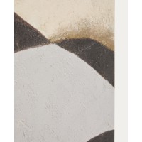 Абстрактный холст Marvilo серо-горчичного цвета 60 x 90 см
