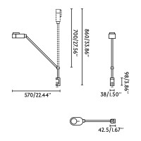 Настольная лампа Inviting PINZA белая 6W 2700K-4800K