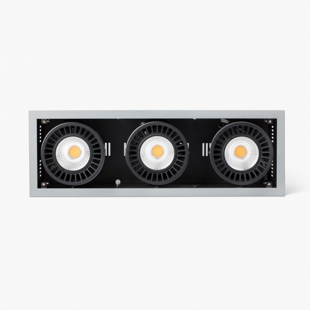 Встраиваемый светильник Colin-3 серый LED 72-108W 2700K 56°