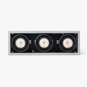 Встраиваемый светильник Colin-3 серый LED 72-108W 2700K 56°