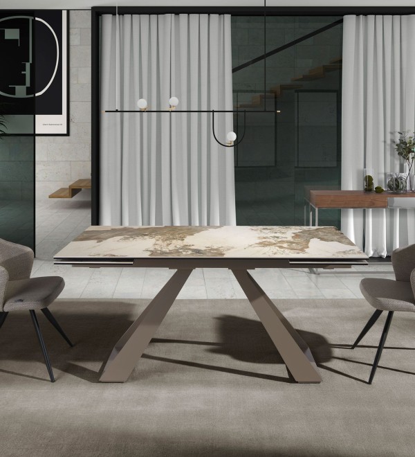 Стул F3208-GRIS /4057 черные ножки