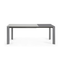 Стол Atta 140 (200) x90 темно-серый, стекло